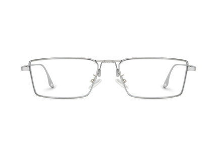Eydology Kiara Silver Rectangle Eyeglasses 2