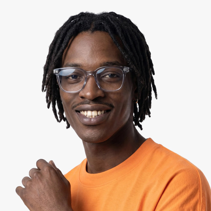 Eydology Knox Transparent Grey Glasses 4