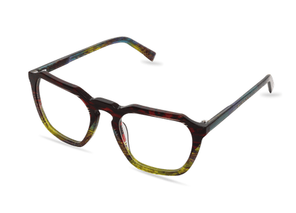 Eydology Korbin Red Green Stripes Glasses 2