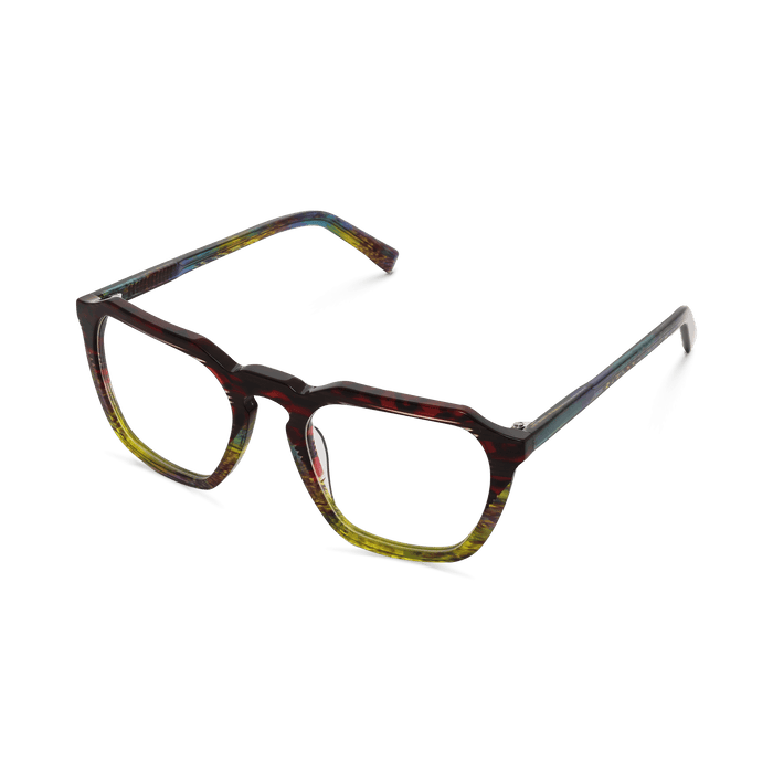 Eydology Korbin Red Green Stripes Glasses 2