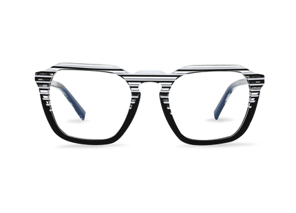 Eydology Korbin White Stripes Eyewear 1