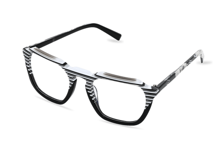 Eydology Korbin White Stripes Eyewear 2