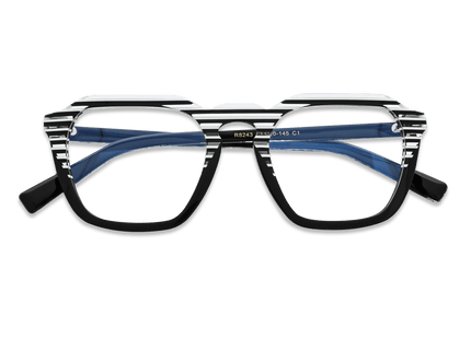 Eydology Korbin White Stripes Eyewear 3