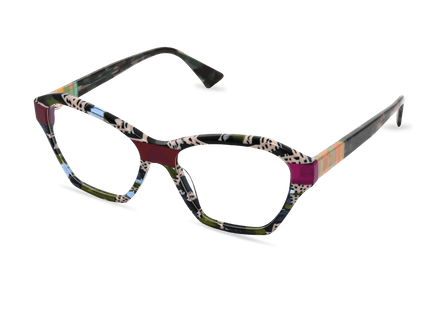 Eydology Kori Beige Stripes Glasses 2