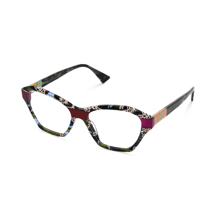 Eydology Kori Beige Stripes Glasses 2