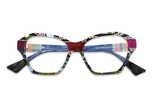 Eydology Kori Beige Stripes Glasses 3