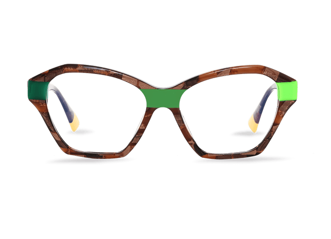 Eydology Kori Pearlescent Brown Glasses 1