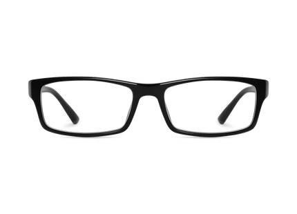 Eydology Krista Black Rectangle Glasses 2