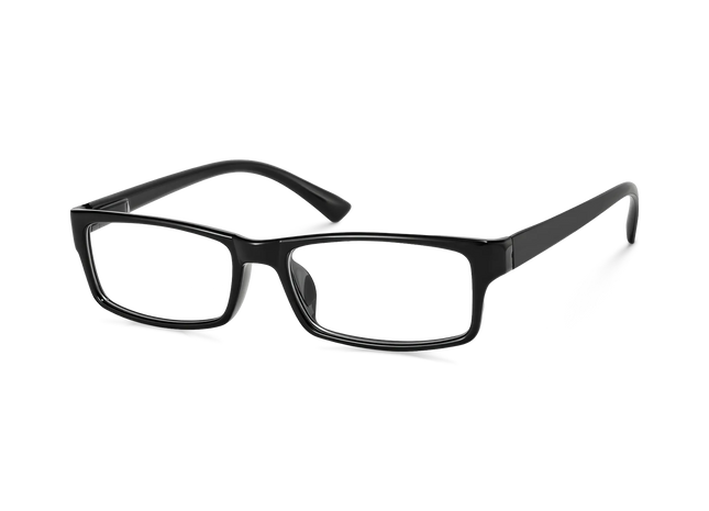 Eydology Krista Black Rectangle Glasses 3