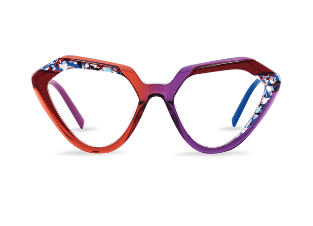 Eydology Kynlee Crystal Red Eyewear 1