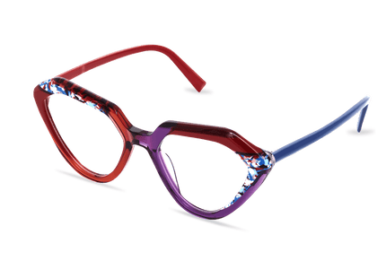 Eydology Kynlee Crystal Red Eyewear 2