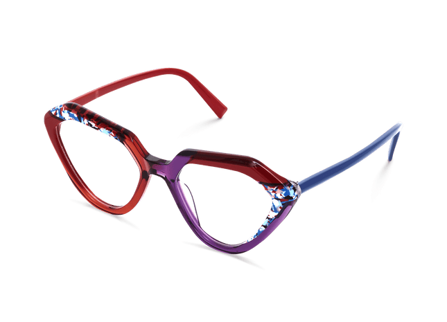 Eydology Kynlee Crystal Red Eyewear 2