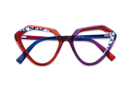 Eydology Kynlee Crystal Red Eyewear 3