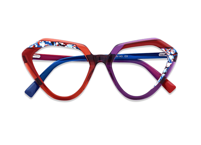 Eydology Kynlee Crystal Red Eyewear 3