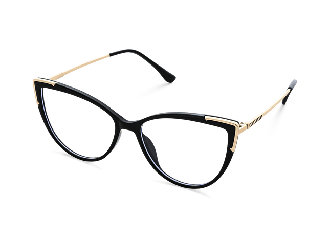 Eydology Kyra Black/Gold Glasses 3