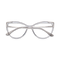 Eydology Kyra Transparent Grey/Silver Glasses 1