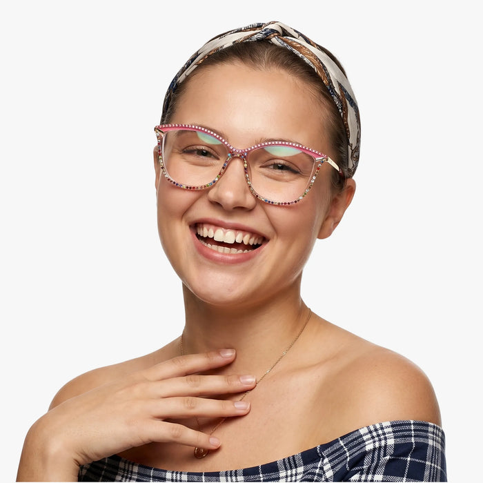 Eydology Lachlan Baby Pink Glasses 4
