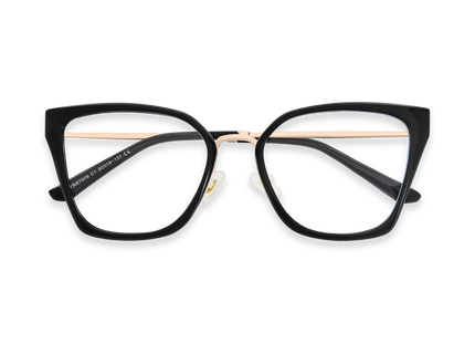 Eydology Lainey Gold/Black Glasses 1