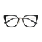 Eydology Lainey Gold/Black Glasses 1