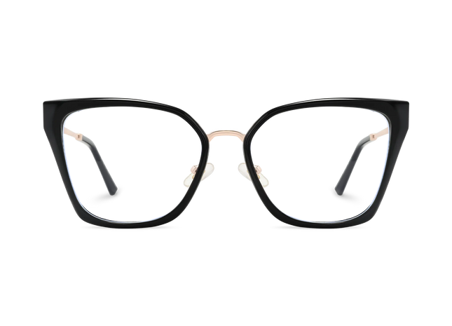 Eydology Lainey Gold/Black Glasses 2