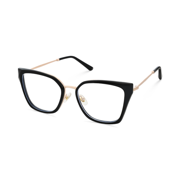 Eydology Lainey Gold/Black Glasses 3