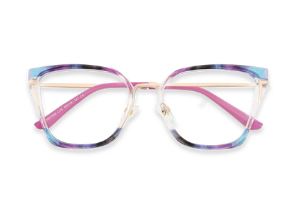 Eydology Lainey Gold/Blue Purple Glasses 1