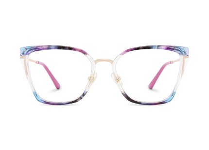 Eydology Lainey Gold/Blue Purple Glasses 2