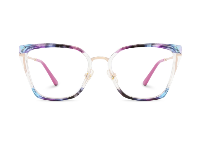 Eydology Lainey Gold/Blue Purple Glasses 2