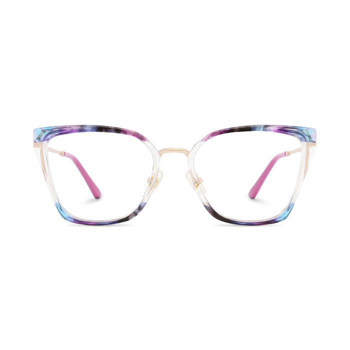Eydology Lainey Gold/Blue Purple Glasses 2