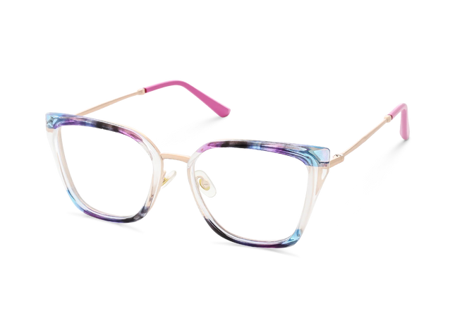 Eydology Lainey Gold/Blue Purple Glasses 3