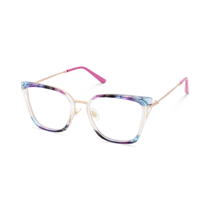 Eydology Lainey Gold/Blue Purple Glasses 3