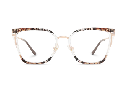 Eydology Lainey Gold/Brown Stripes Glasses 2