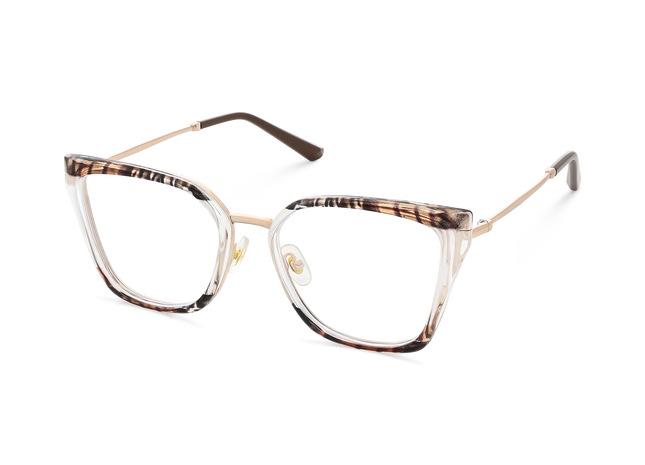 Eydology Lainey Gold/Brown Stripes Glasses 3