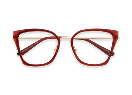 Eydology Lainey Gold/Crystal Red Glasses 1