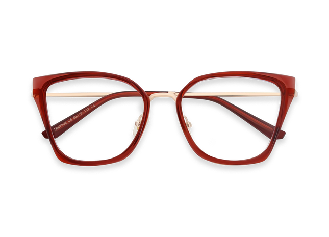 Eydology Lainey Gold/Crystal Red Glasses 1