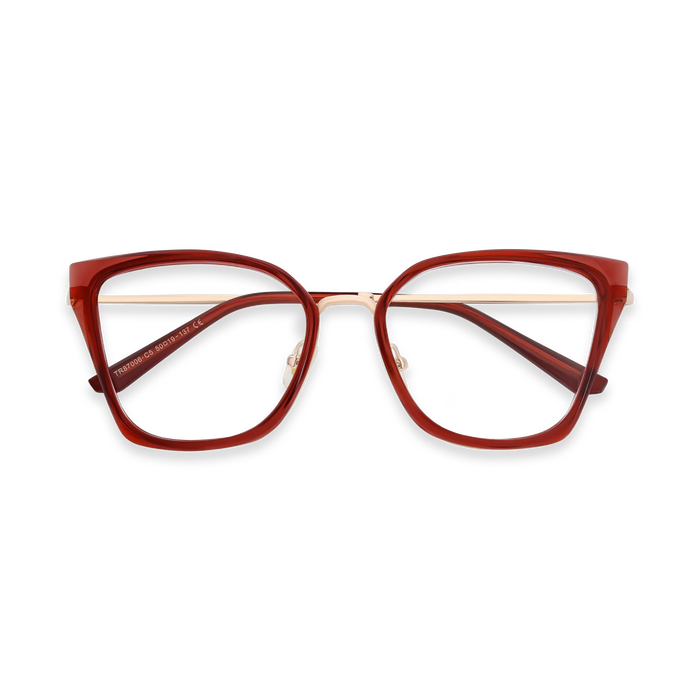 Eydology Lainey Gold/Crystal Red Glasses 1