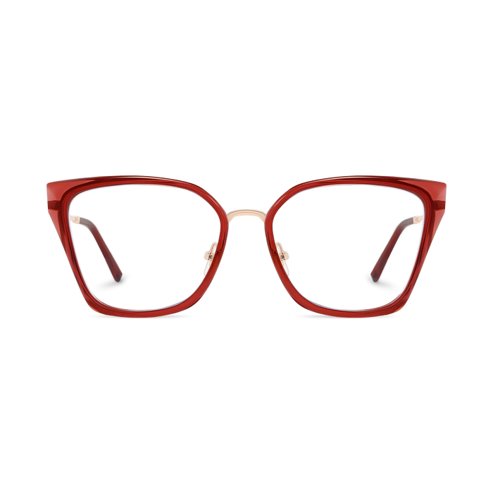 Eydology Lainey Gold/Crystal Red Glasses 2