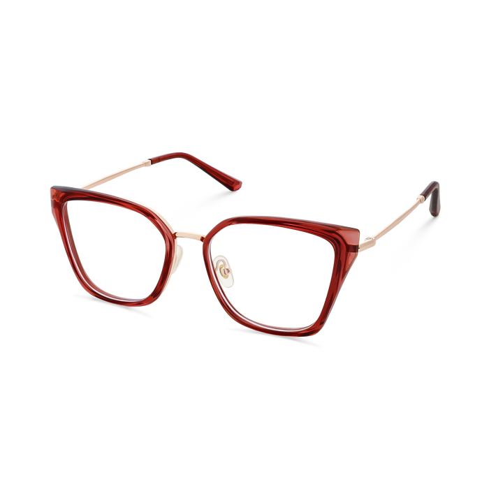 Eydology Lainey Gold/Crystal Red Glasses 4