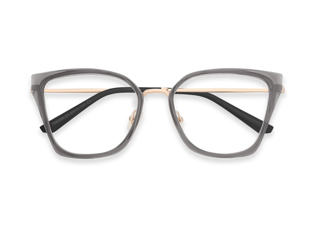Eydology Lainey Gold/Grey Glasses 1