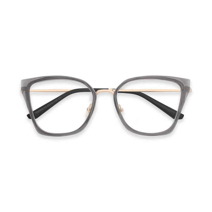 Eydology Lainey Gold/Grey Glasses 1