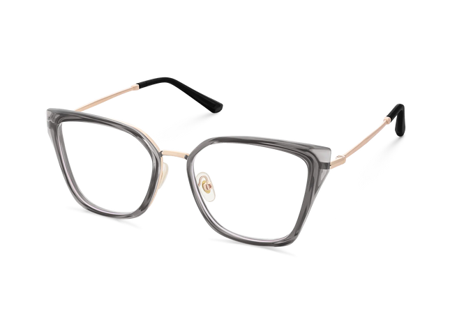 Eydology Lainey Gold/Grey Glasses 3