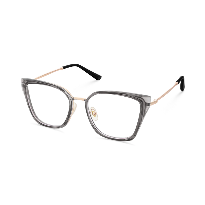 Eydology Lainey Gold/Grey Glasses 3