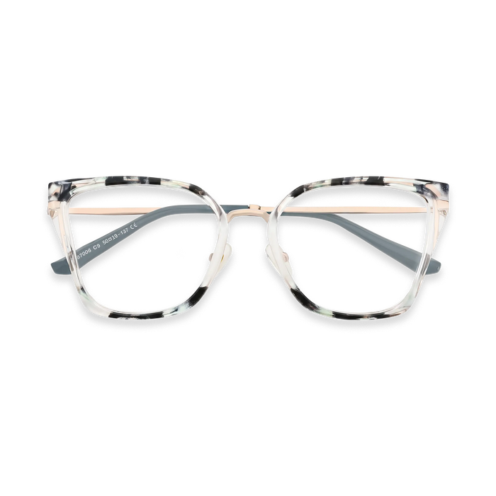 Eydology Lainey Gold/Grey Stripes Glasses 1
