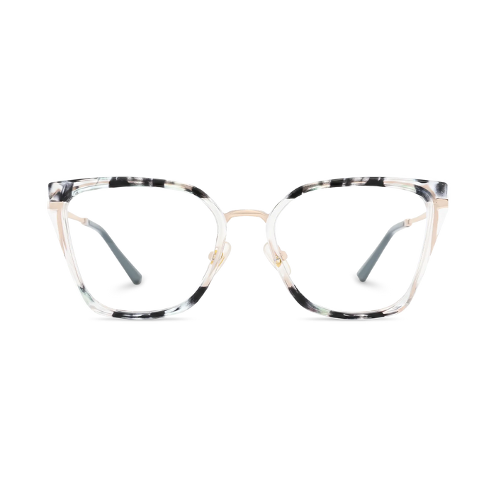 Eydology Lainey Gold/Grey Stripes Glasses 2