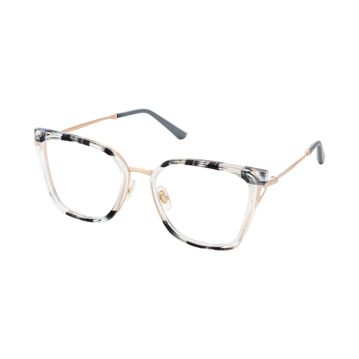 Eydology Lainey Gold/Grey Stripes Glasses 3