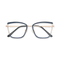 Eydology Lane Gold/Dust Blue Square Women's Glasses 1