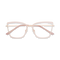 Eydology Lane Gold/Pink Square Women's Glasses 1