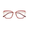 Eydology Lane Gold/Red Square Women's Glasses 1