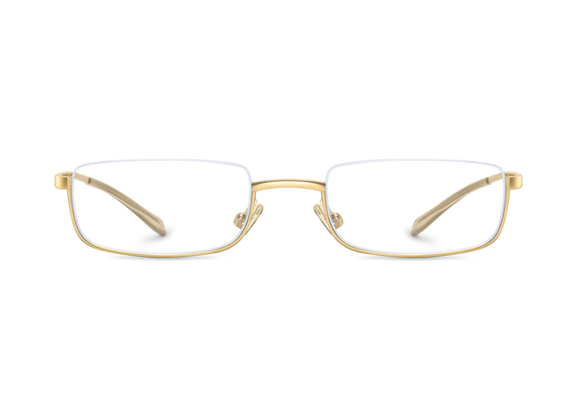 Eydology Layla Gold Semi-Rimless Glasses 2