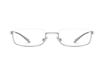 Eydology Layla Silver Semi-Rimless Glasses 2